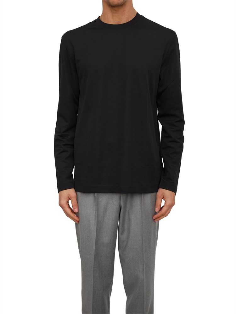 T-shirt m/l Boss uomo in cotone nero