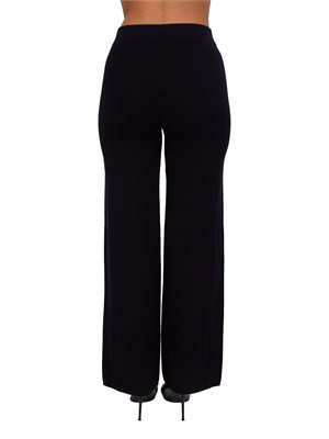 Pantaloni Marzia Max Mara in filato di viscosa punto tessuto blu in DONNA