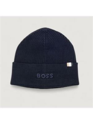Berretto Boss uomo in misto lana blu in UOMO