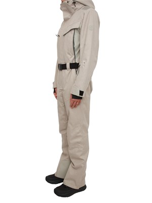 Tuta da sci Boss uomo in tessuto idrorepellente beige a spina di pesce in UOMO