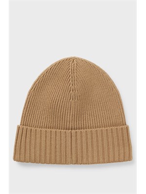 Berretto Boss uomo in lana vergine cammello in UOMO