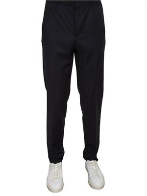 Pantaloni uomo Corneliani in lana vergine blu in UOMO