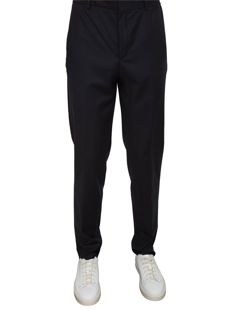 Pantaloni uomo Corneliani in lana vergine blu