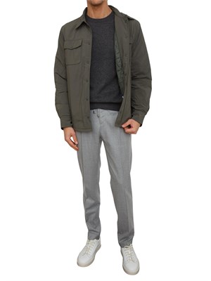 Gilet uomo K-Way modello Valty in nylon verde in UOMO