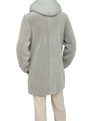 Cappotto teddy Kocca modello Damasco acquamarina in DONNA