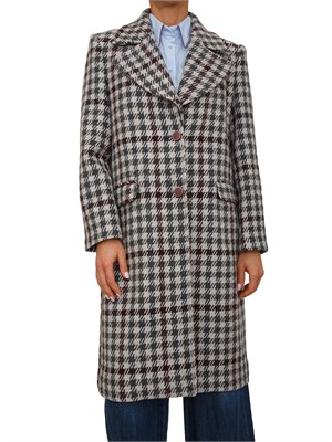 Cappotto Camanto Kocca in misto lana in tartan in DONNA