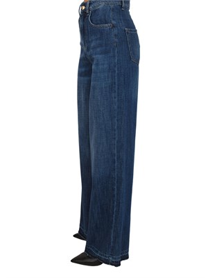 Jeans donna Lullacat di Kocca in denim di cotone blu in DONNA