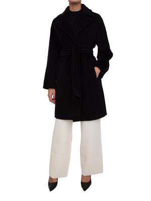 Cappotto midi Scire Max Mara in beaver di pura lana vergine blu in DONNA