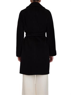 Cappotto midi Scire Max Mara in beaver di pura lana vergine blu in DONNA