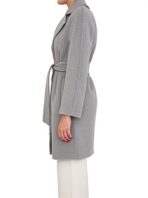 Cappotto midi Scire Max Mara in beaver di pura lana vergine grigio in DONNA