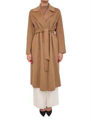Cappotto midi Cles Max Mara in doppio drap di lana cammello in DONNA