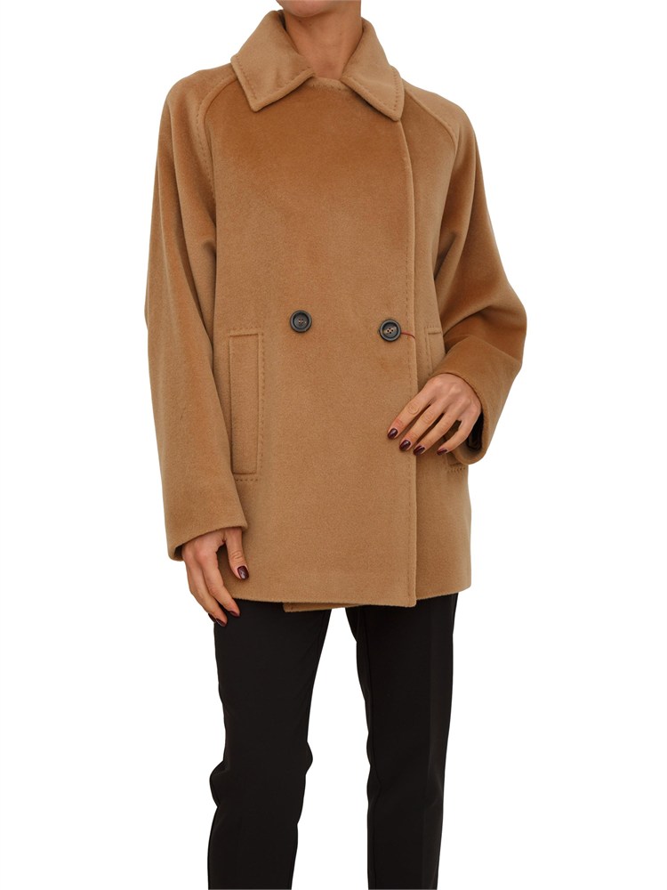 Giaccone caban Ariano Max Mara doppiopetto cammello