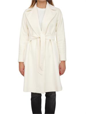 Cappotto Dravenna di Max Mara in pura lana bianca in DONNA