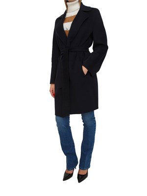 Cappotto Ajaccio Max Mara in lana, seta e cashmere blu in DONNA