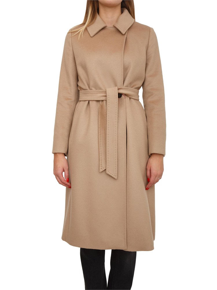 Cappotto Bcollag Max Mara in pura lana cammello