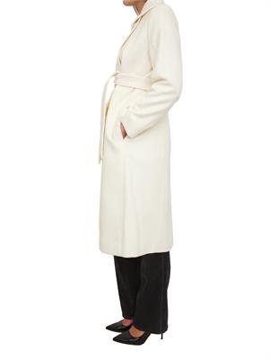 Cappotto Bcollag Max Mara in pura lana bianca in DONNA