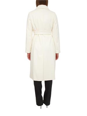 Cappotto Bcollag Max Mara in pura lana bianca in DONNA
