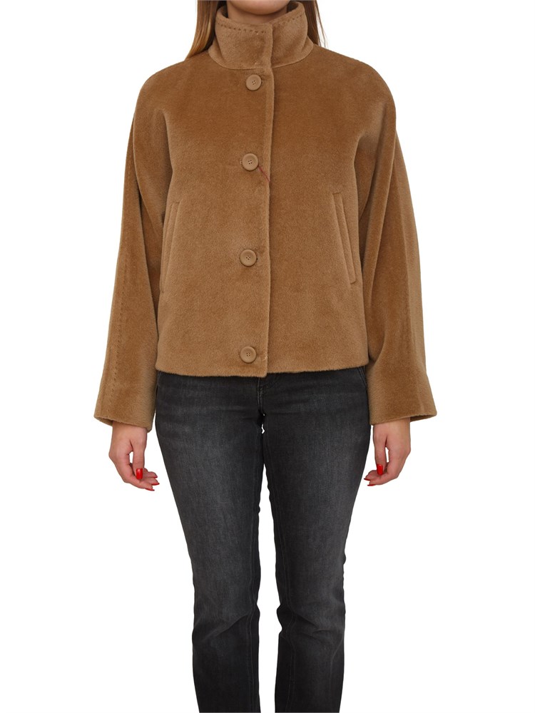 Cappotto Caladio di Max Mara in lana e alpaca cammello
