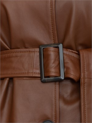 Giacca donna Tolmin Max Mara in pelle cuoio in DONNA