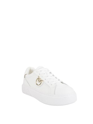 Sneakers Pinko Yoko 01 in pelle bianca in DONNA