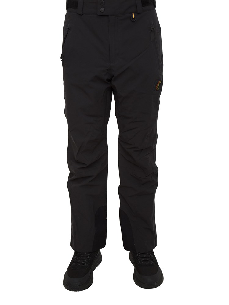 Pantaloni da sci Queyras K-Way uomo in tessuto nero