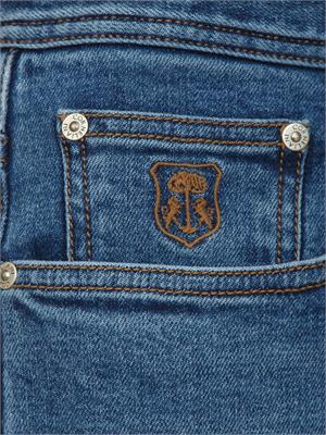 Jeans Corneliani in denim stretch blu in UOMO