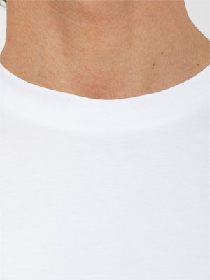 T-shirt uomo Corneliani in cotone bianco in UOMO