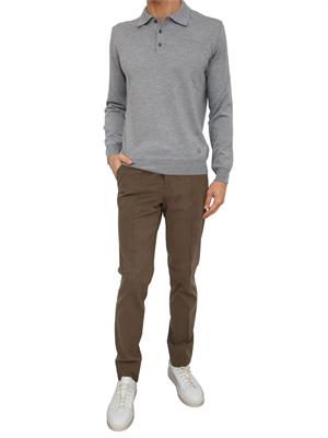 Pantaloni Corneliani in misto lana verde in UOMO