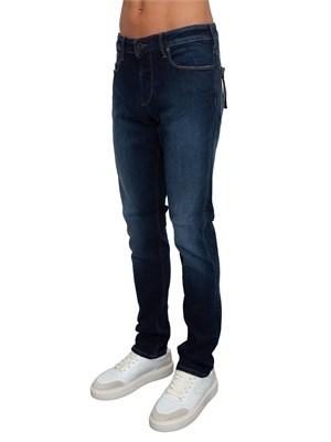 Jeans uomo Emporio Armani in cotone blu delavÉ in UOMO