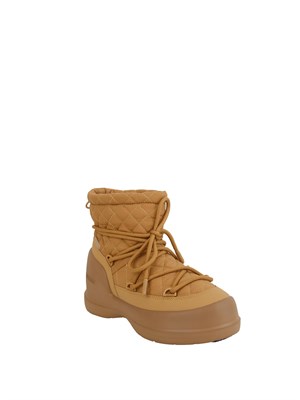 Stivali Mezzaluna Quilted Mid Moon Boot in tessuto cammello in DONNA
