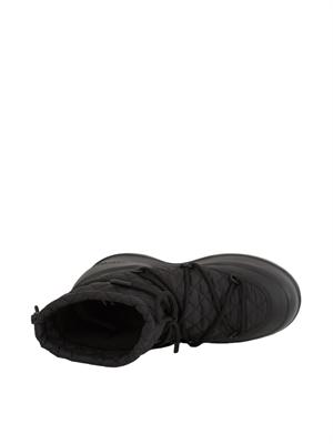 Stivali Mezzaluna Quilted Mid Moon Boot in tessuto nero in DONNA