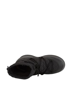 Stivali Mezzaluna Quilted Mid Moon Boot in tessuto nero in DONNA