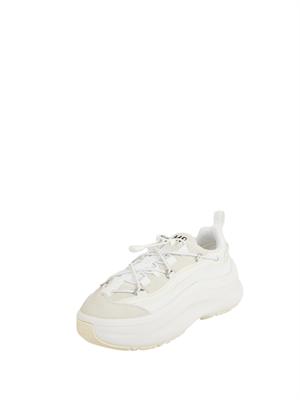 Sneakers Moon247 Xlace Moon Boot in pelle e tessuto bianco in DONNA