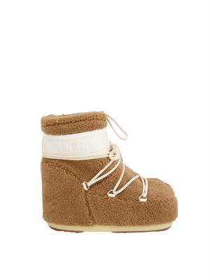 Moon Boot Icon Low Teddy unisex cammello in DONNA