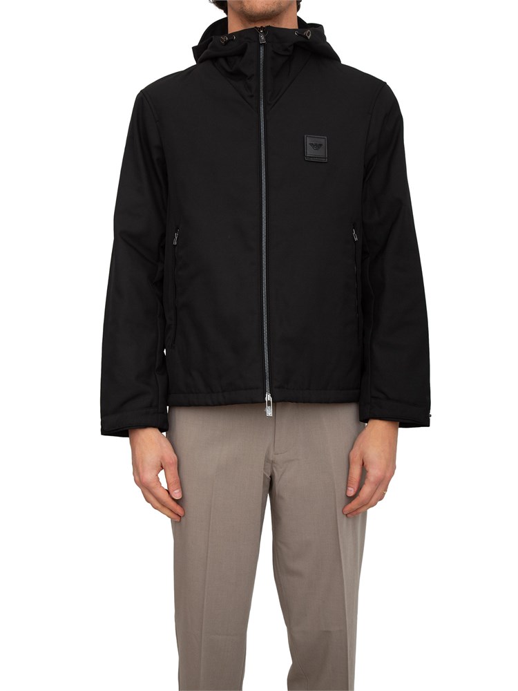Giubbino Emporio Armani in nylon nero