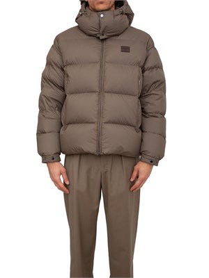 Piumino uomo Emporio Armani in nylon verde kaki in UOMO