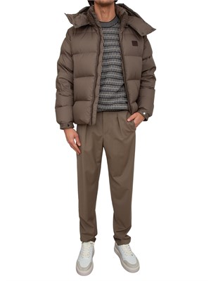 Piumino uomo Emporio Armani in nylon verde kaki in UOMO