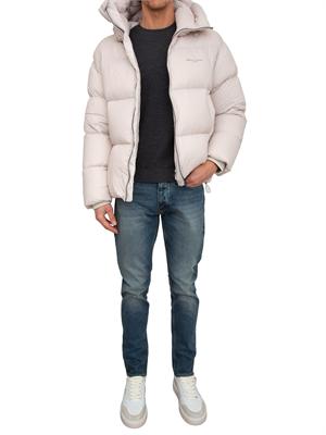Maglia girocollo uomo Emporio Armani in pura lana vergine grigia in UOMO