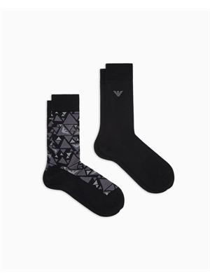 Pack 2 paia di calzini Emporio Armani neri in UOMO