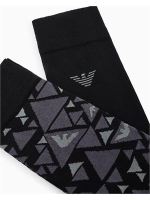 Pack 2 paia di calzini Emporio Armani neri in UOMO