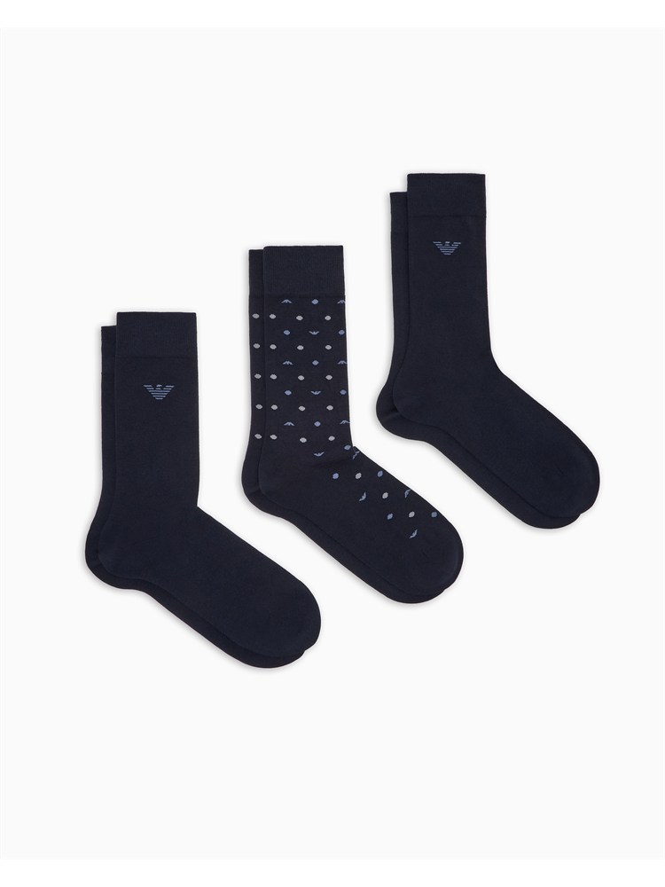 Pack 3 paia calzini Emporio Armani blu