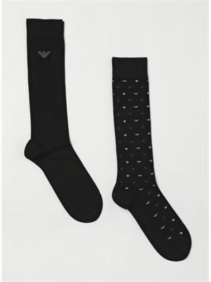 Pack 2 paia calzini Emporio Armani neri in UOMO