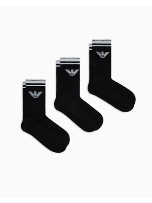 Pack 3 paia di calzini Emporio Armani neri in UOMO