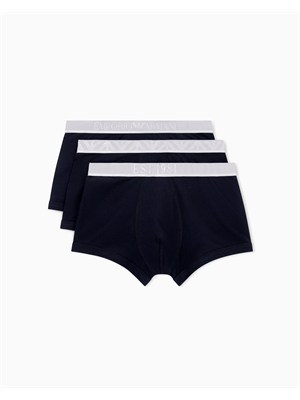 Pack 3 boxer Emporio Armani in cotone stretch nero in UOMO