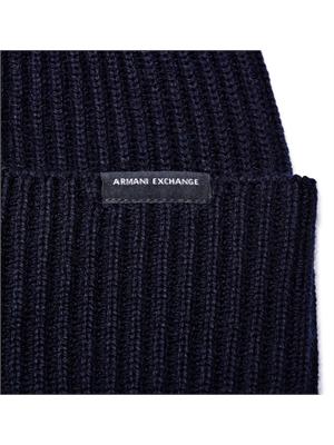 Berretto Armani Exchange blu in UOMO