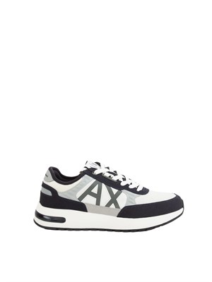 Sneakers Armani Exchange uomo in nylon e suede blu in UOMO