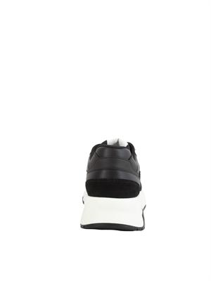 Sneakers uomo Armani Exchange in ecopelle nera in UOMO