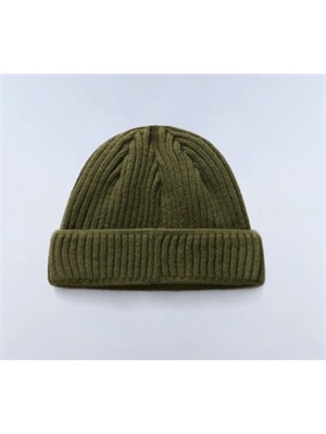 Berretto Vispa Napapijri in acrilico verde con logo in UOMO