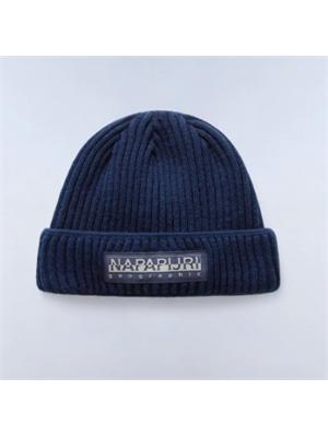Berretto Vispa Napapijri in acrilico blu con logo in UOMO