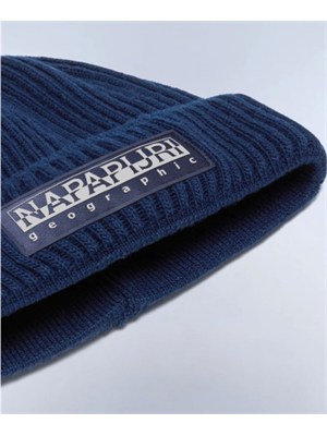 Berretto Vispa Napapijri in acrilico blu con logo in UOMO